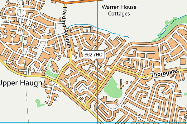 S62 7HQ map - OS VectorMap District (Ordnance Survey)