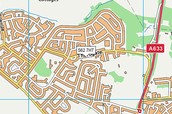 S62 7HT map - OS VectorMap District (Ordnance Survey)