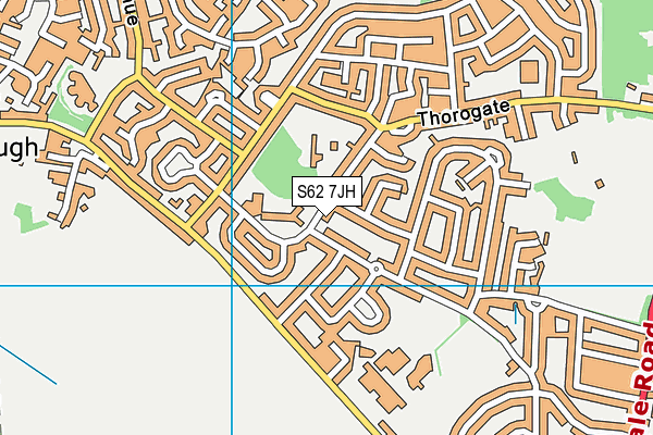 S62 7JH map - OS VectorMap District (Ordnance Survey)