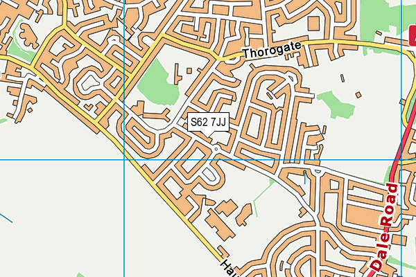S62 7JJ map - OS VectorMap District (Ordnance Survey)