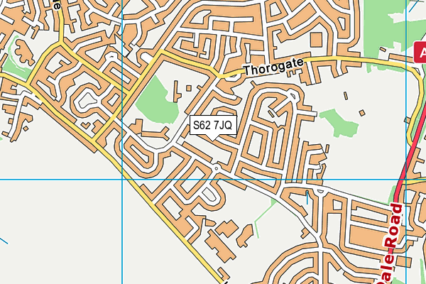 S62 7JQ map - OS VectorMap District (Ordnance Survey)