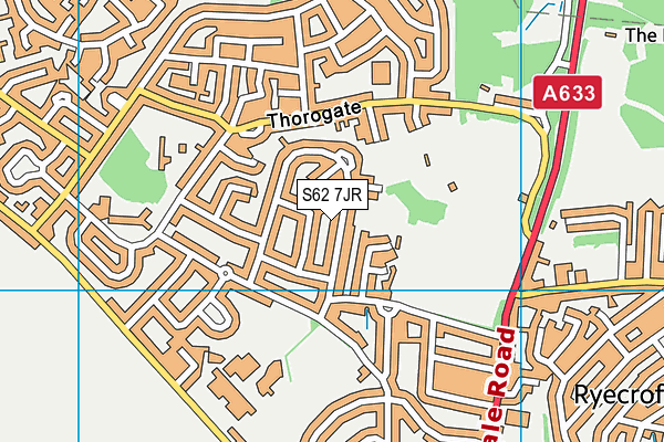 S62 7JR map - OS VectorMap District (Ordnance Survey)
