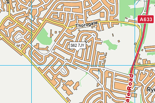 S62 7JY map - OS VectorMap District (Ordnance Survey)