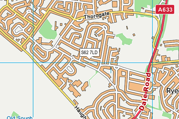 S62 7LD map - OS VectorMap District (Ordnance Survey)