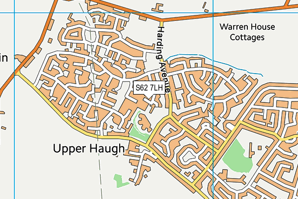 S62 7LH map - OS VectorMap District (Ordnance Survey)