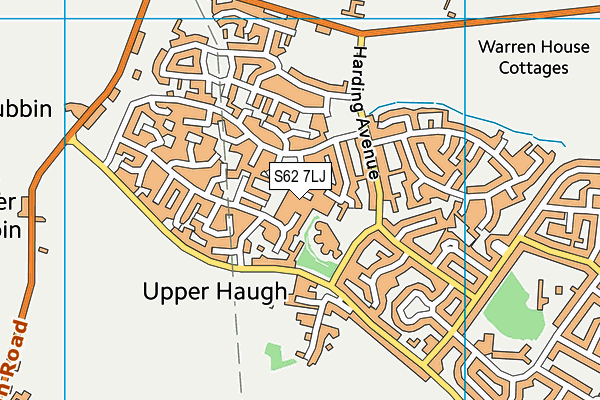 S62 7LJ map - OS VectorMap District (Ordnance Survey)