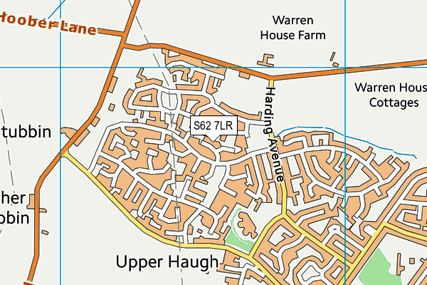 S62 7LR map - OS VectorMap District (Ordnance Survey)