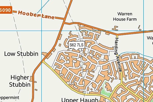 S62 7LS map - OS VectorMap District (Ordnance Survey)