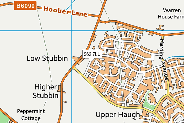 S62 7LU map - OS VectorMap District (Ordnance Survey)