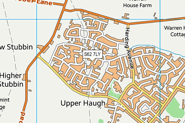S62 7LY map - OS VectorMap District (Ordnance Survey)