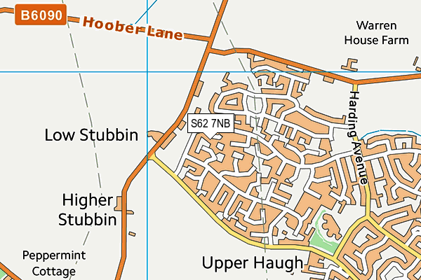 S62 7NB map - OS VectorMap District (Ordnance Survey)