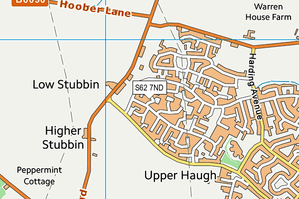 S62 7ND map - OS VectorMap District (Ordnance Survey)
