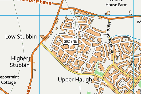 S62 7NE map - OS VectorMap District (Ordnance Survey)
