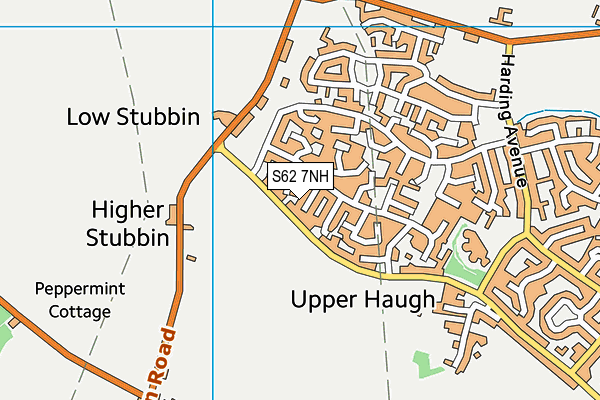 S62 7NH map - OS VectorMap District (Ordnance Survey)