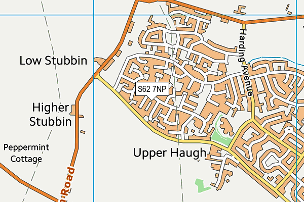 S62 7NP map - OS VectorMap District (Ordnance Survey)