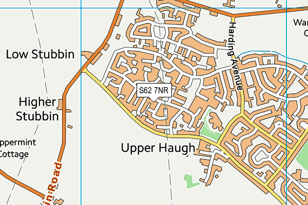 S62 7NR map - OS VectorMap District (Ordnance Survey)