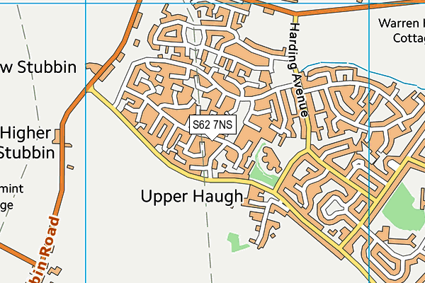 S62 7NS map - OS VectorMap District (Ordnance Survey)