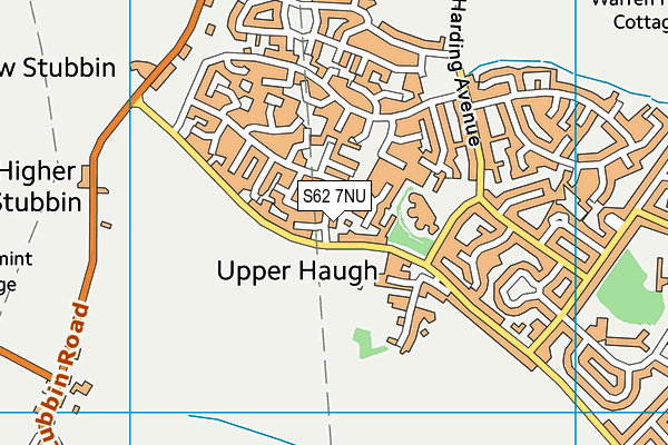 S62 7NU map - OS VectorMap District (Ordnance Survey)