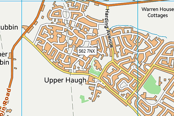 S62 7NX map - OS VectorMap District (Ordnance Survey)
