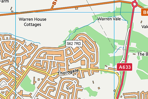 S62 7RD map - OS VectorMap District (Ordnance Survey)