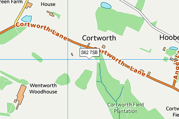 Wentworth Recreation Ground map (S62 7SB) - OS VectorMap District (Ordnance Survey)