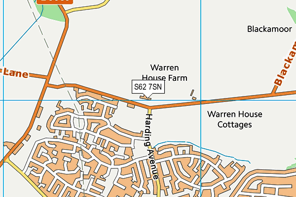 S62 7SN map - OS VectorMap District (Ordnance Survey)