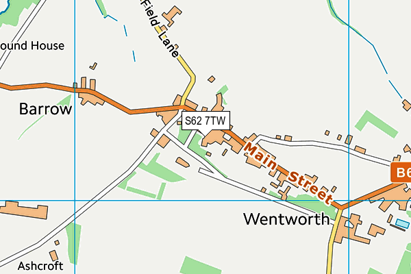 S62 7TW map - OS VectorMap District (Ordnance Survey)