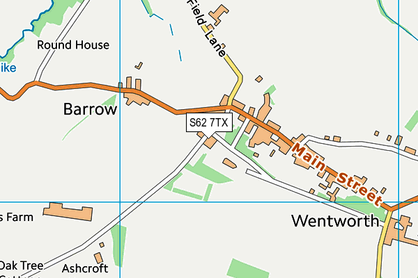 Wentworth CofE Junior and Infant School map (S62 7TX) - OS VectorMap District (Ordnance Survey)