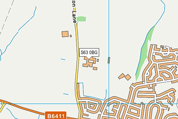 The Robert Ogden School map (S63 0BG) - OS VectorMap District (Ordnance Survey)