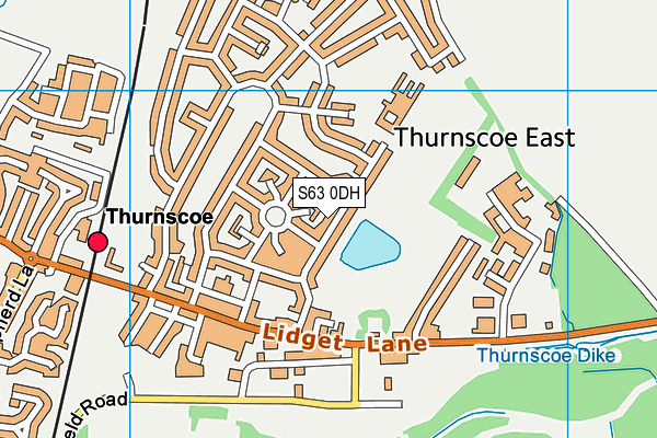 S63 0DH map - OS VectorMap District (Ordnance Survey)