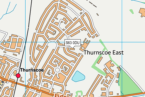 S63 0DU map - OS VectorMap District (Ordnance Survey)