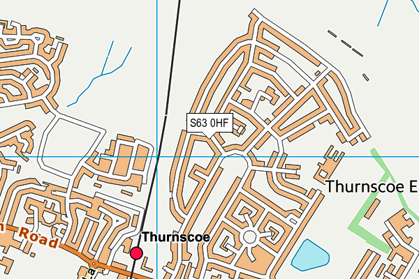 S63 0HF map - OS VectorMap District (Ordnance Survey)