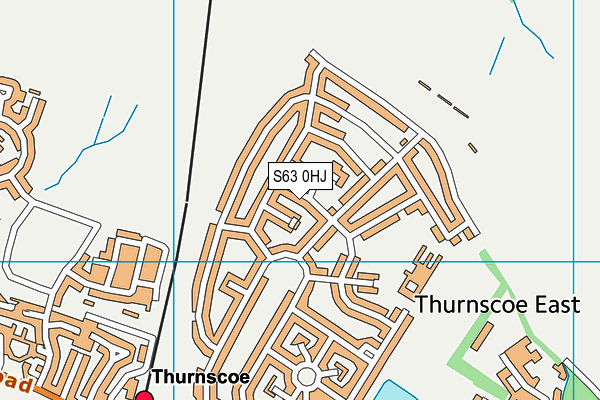 S63 0HJ map - OS VectorMap District (Ordnance Survey)