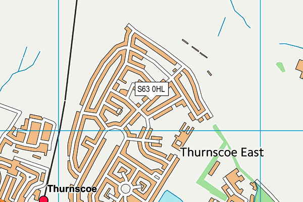 S63 0HL map - OS VectorMap District (Ordnance Survey)