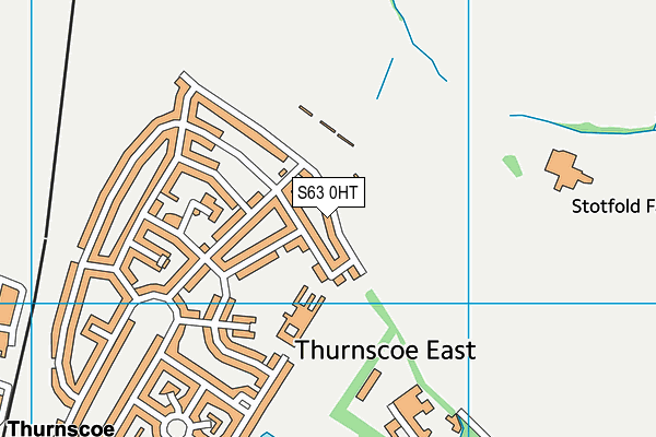 S63 0HT map - OS VectorMap District (Ordnance Survey)