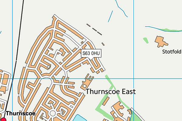 S63 0HU map - OS VectorMap District (Ordnance Survey)