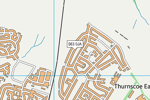 S63 0JA map - OS VectorMap District (Ordnance Survey)