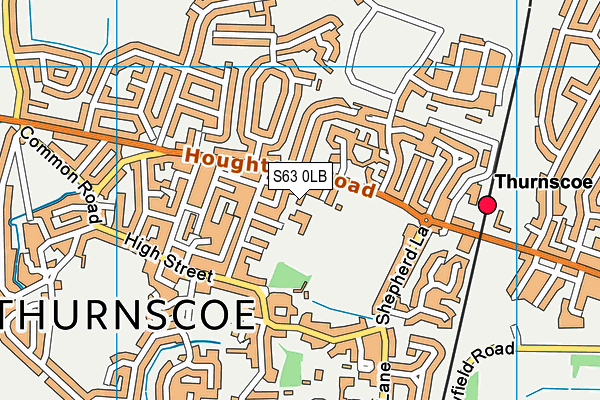 S63 0LB map - OS VectorMap District (Ordnance Survey)