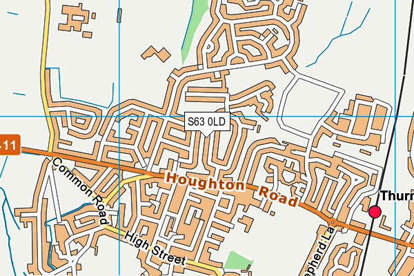 S63 0LD map - OS VectorMap District (Ordnance Survey)