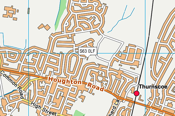 S63 0LF map - OS VectorMap District (Ordnance Survey)