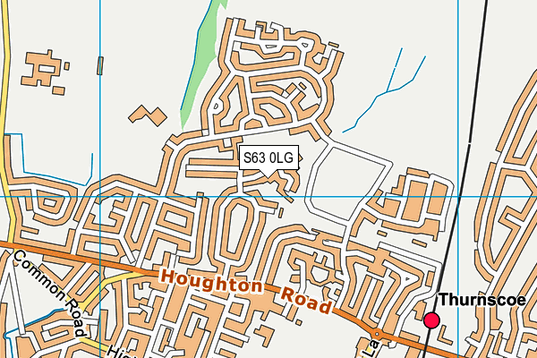S63 0LG map - OS VectorMap District (Ordnance Survey)