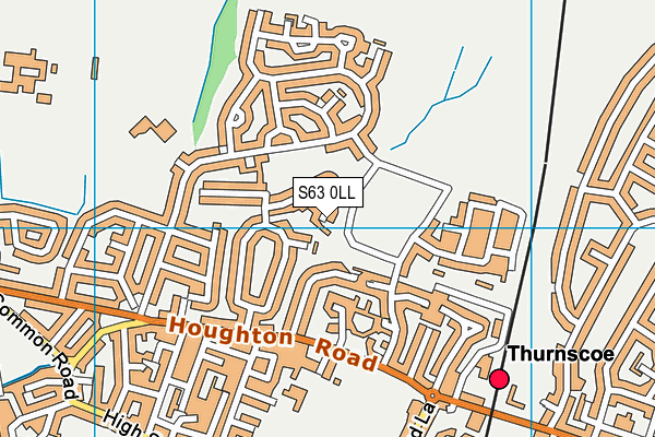 S63 0LL map - OS VectorMap District (Ordnance Survey)