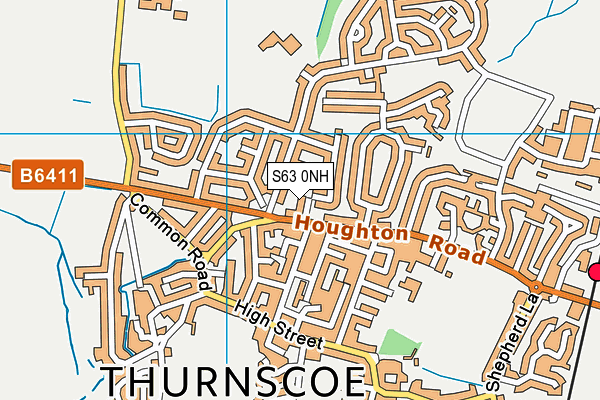 S63 0NH map - OS VectorMap District (Ordnance Survey)
