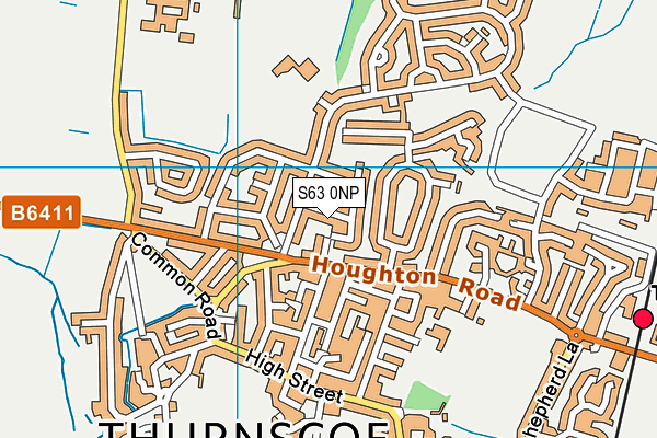 S63 0NP map - OS VectorMap District (Ordnance Survey)