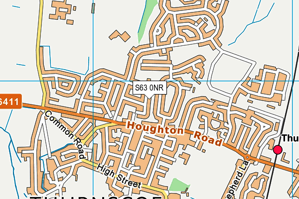 S63 0NR map - OS VectorMap District (Ordnance Survey)