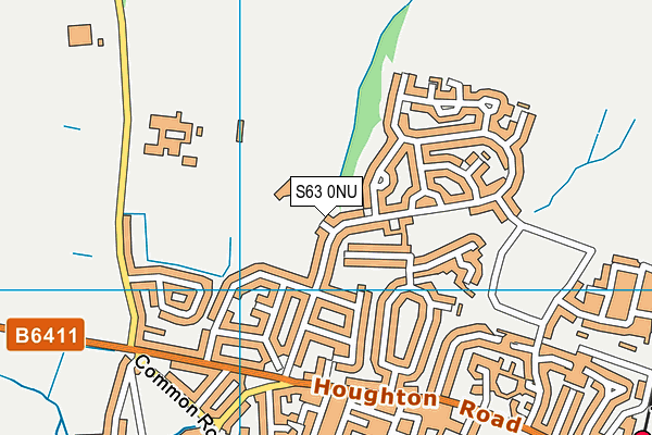 S63 0NU map - OS VectorMap District (Ordnance Survey)