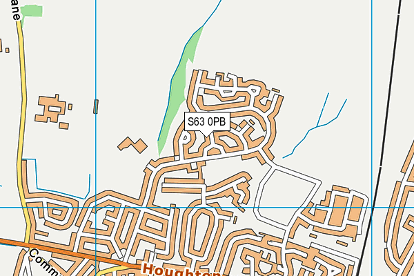 S63 0PB map - OS VectorMap District (Ordnance Survey)