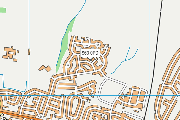 S63 0PD map - OS VectorMap District (Ordnance Survey)