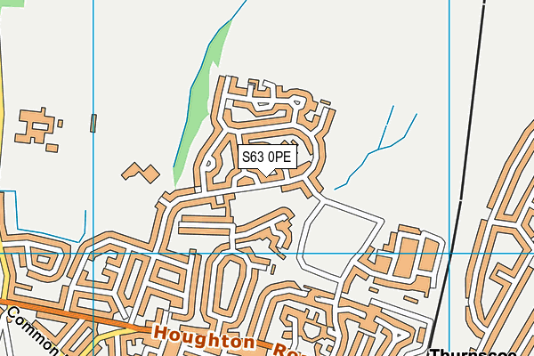 S63 0PE map - OS VectorMap District (Ordnance Survey)