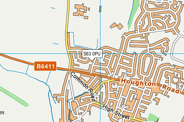 S63 0PU map - OS VectorMap District (Ordnance Survey)
